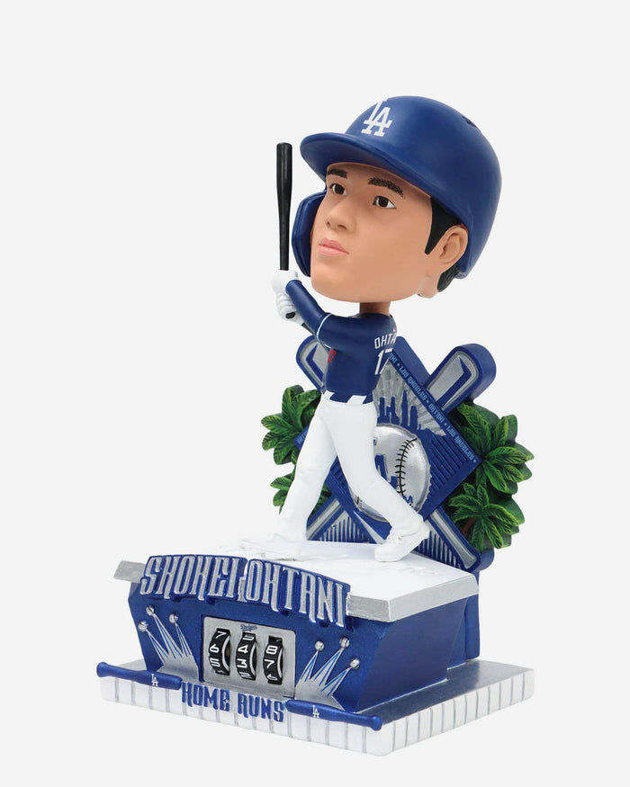 Shohei Ohtani Los Angeles Dodgers Blue Uniform Home Run Counter Medium Bighead Bobblehead FOCO - FOCO.com