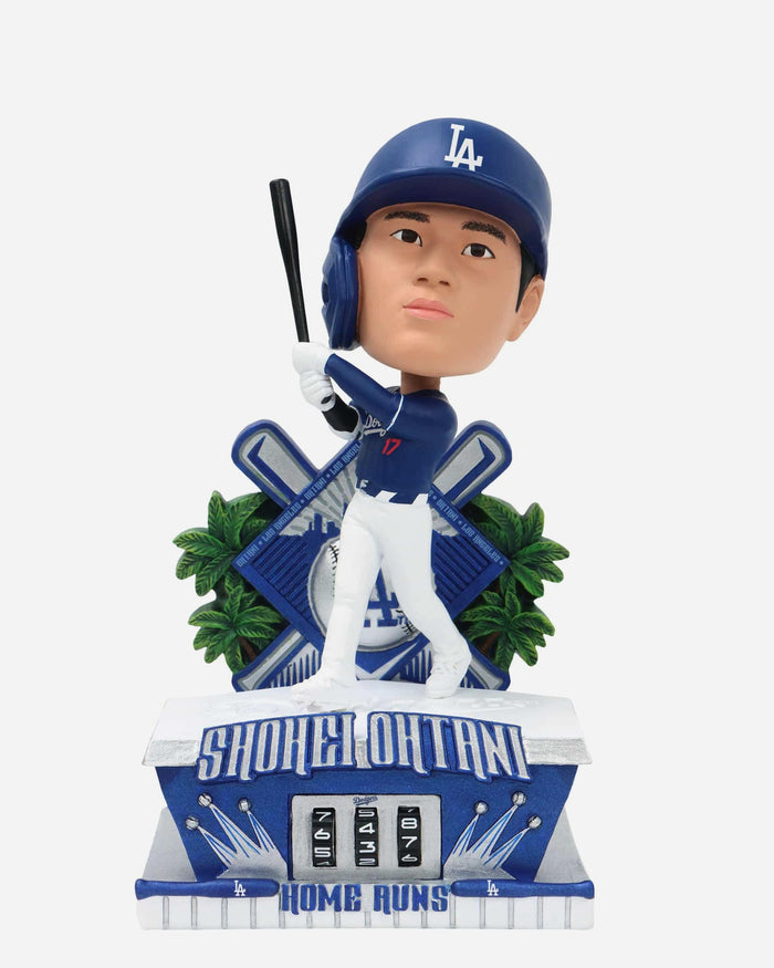 Shohei Ohtani Los Angeles Dodgers Blue Uniform Home Run Counter Medium Bighead Bobblehead FOCO - FOCO.com