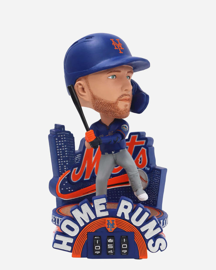 Pete Alonso New York Mets Home Run Counter Medium Bighead Bobblehead FOCO - FOCO.com