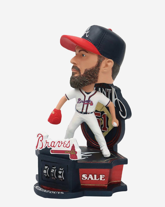 Chris Sale Atlanta Braves Strikeout Counter Medium Bighead Bobblehead FOCO - FOCO.com