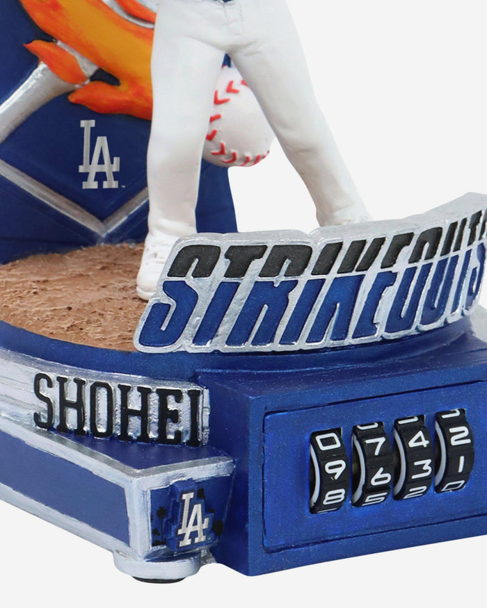 Shohei Ohtani Los Angeles Dodgers Strike Out Counter Bighead Bobblehead FOCO - FOCO.com