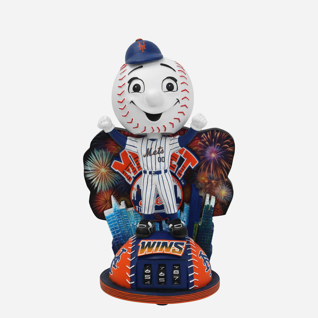 Mr Met New York Mets Win Counter Medium Bighead Bobblehead FOCO - FOCO.com