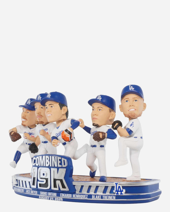 Los Angeles Dodgers 19 Strikeouts Franchise Record Mini Bobblehead Scene FOCO - FOCO.com