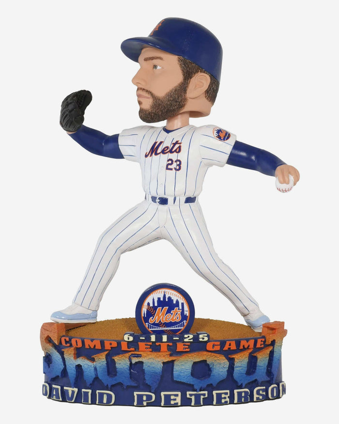 David Peterson New York Mets Complete Game Shutout Bobblehead FOCO - FOCO.com