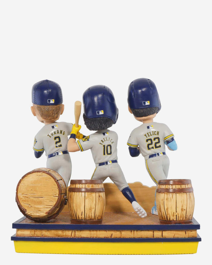 Milwaukee Brewers Franchise Record 14 Consecutive Wins Mini Bobble Scene FOCO - FOCO.com