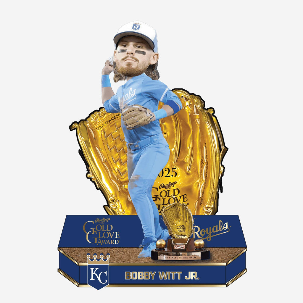 Bobby Witt Jr Kansas City Royals 2025 Gold Glove Bobblehead FOCO - FOCO.com