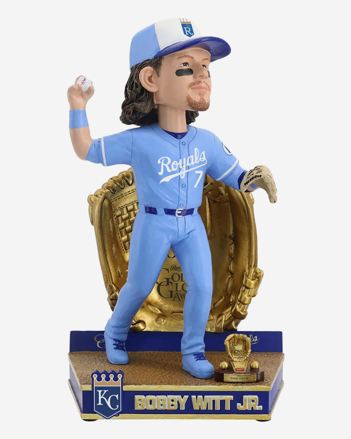 Bobby Witt Jr Kansas City Royals 2025 Gold Glove Bobblehead FOCO - FOCO.com