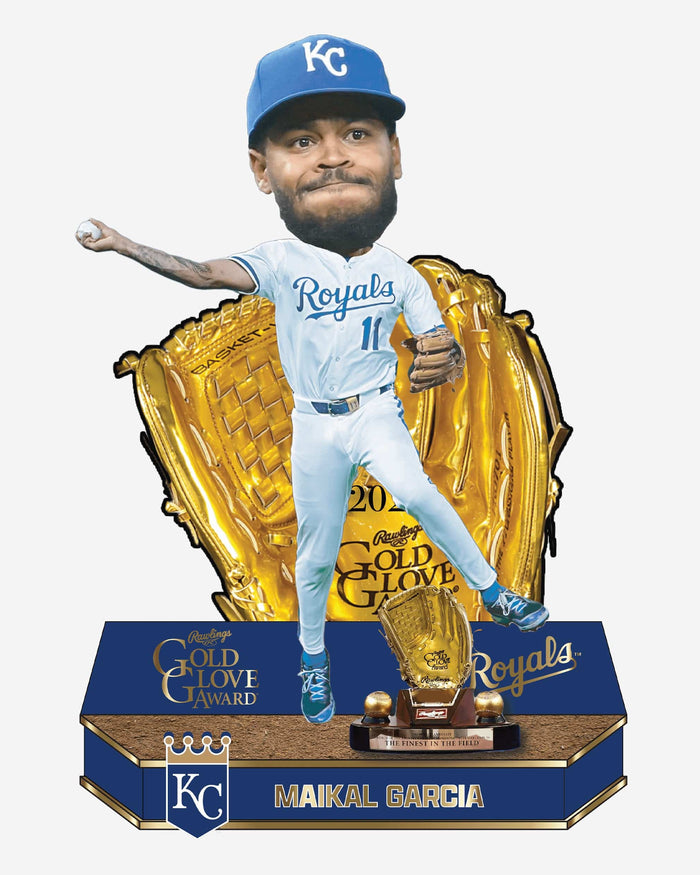 Maikel Garcia Kansas City Royals 2025 Gold Glove Bobblehead FOCO - FOCO.com