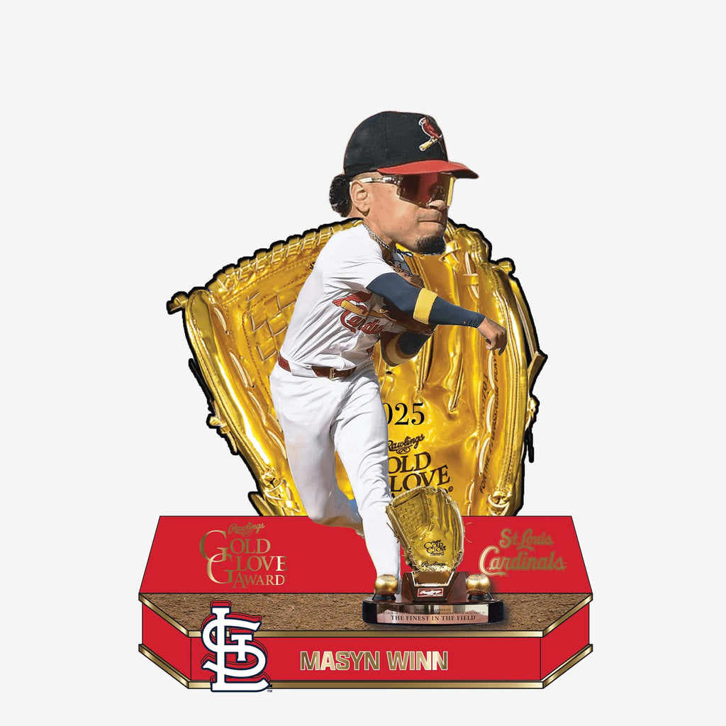 Masyn Winn St Louis Cardinals 2025 Gold Glove Bobblehead FOCO - FOCO.com