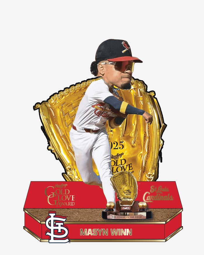 Masyn Winn St Louis Cardinals 2025 Gold Glove Bobblehead FOCO - FOCO.com