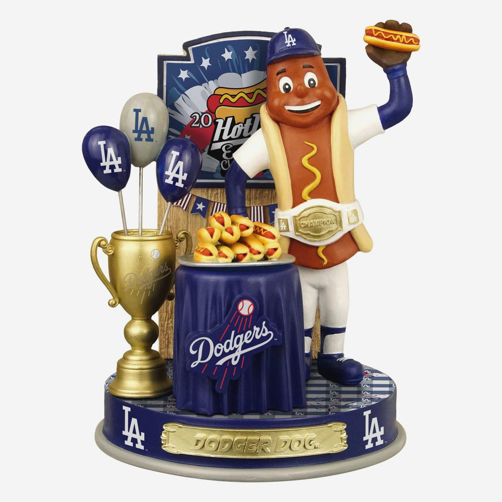 Dodger Dog Los Angeles Dodgers Hot Dog Eating Contest Bobblehead FOCO - FOCO.com