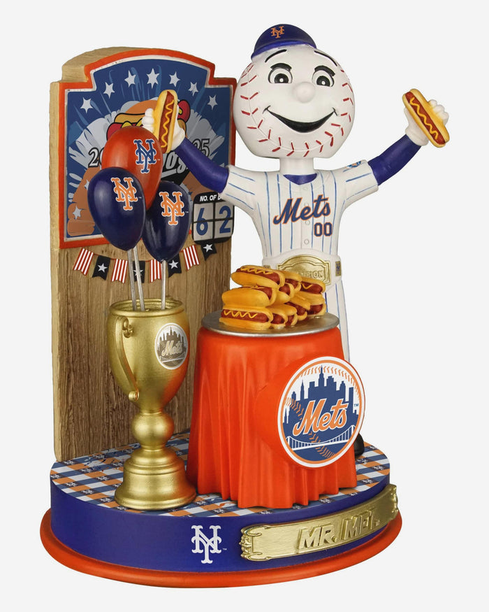 Mr Met New York Mets Hot Dog Eating Contest Bobblehead FOCO - FOCO.com