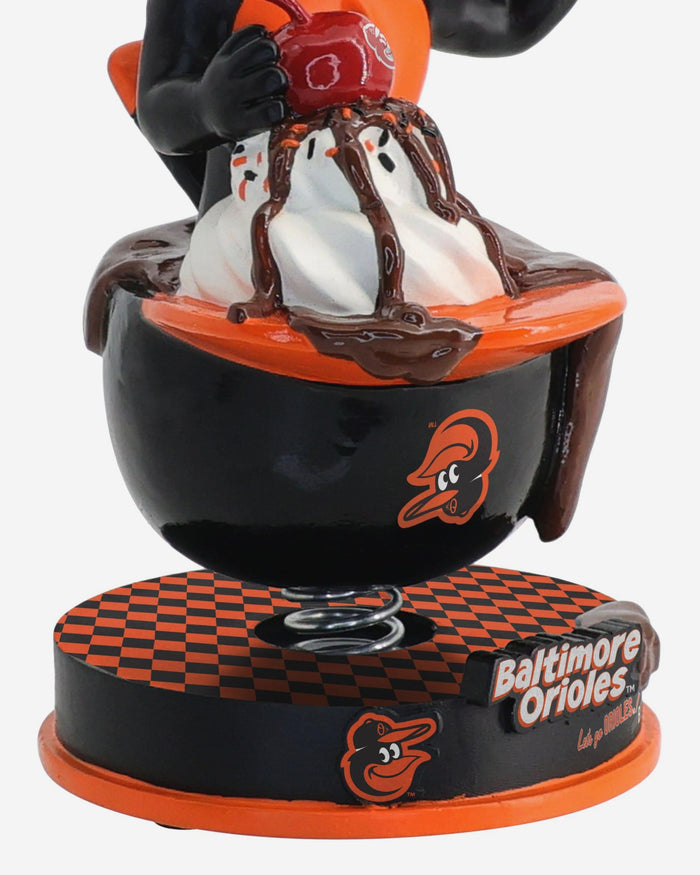 The Oriole Bird Baltimore Orioles Ice Cream Helmet Mascot Bobblehead FOCO - FOCO.com