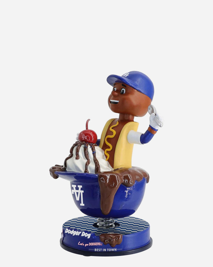 Dodger Dog Los Angeles Dodgers Ice Cream Helmet Mascot Bobblehead FOCO - FOCO.com