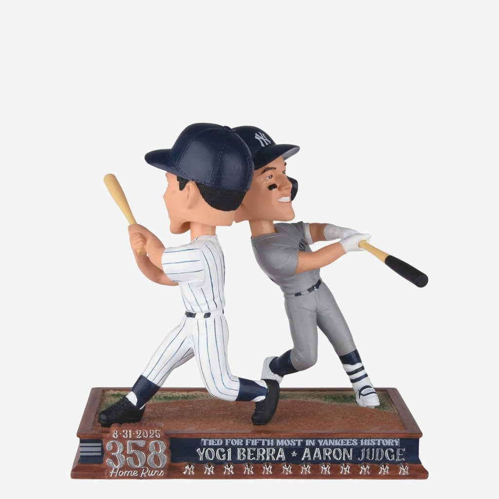 Yogi Berra & Aaron Judge New York Yankees 358 Home Run Dual Bobblehead FOCO - FOCO.com