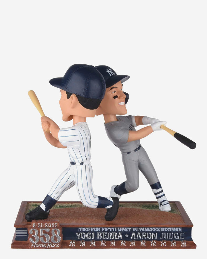 Yogi Berra & Aaron Judge New York Yankees 358 Home Run Dual Bobblehead FOCO - FOCO.com