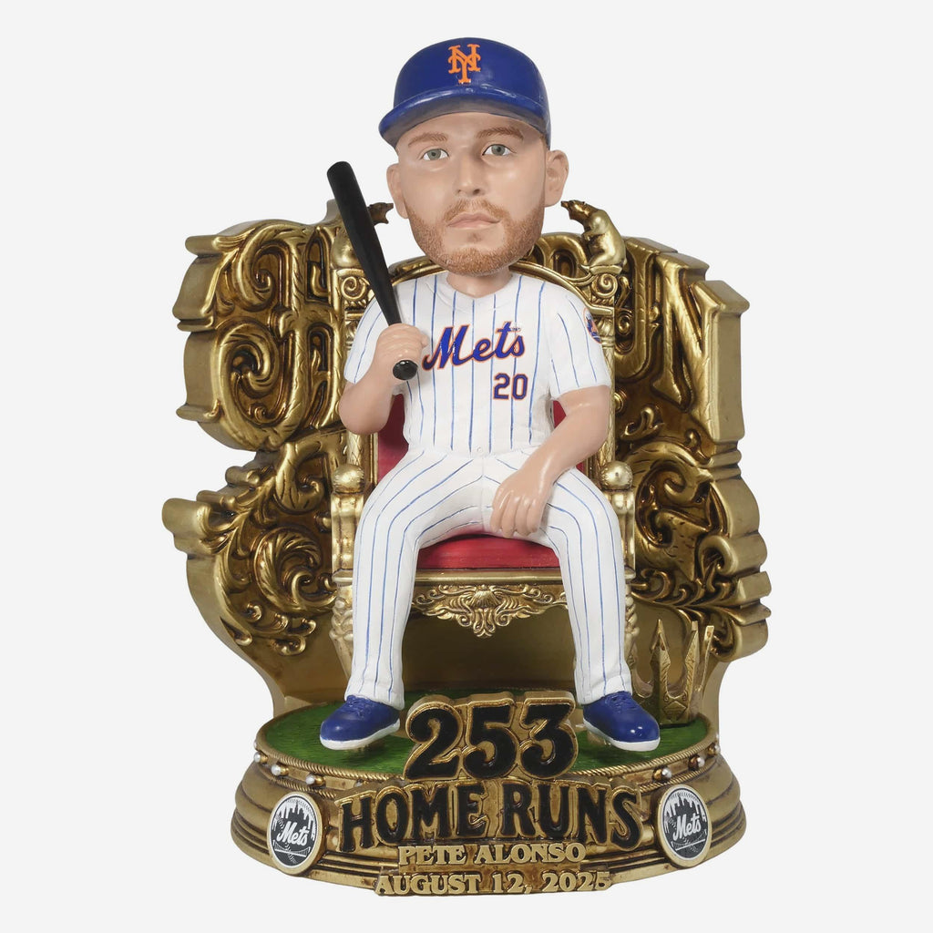 Pete Alonso New York Mets Home Run King Bobblehead FOCO - FOCO.com