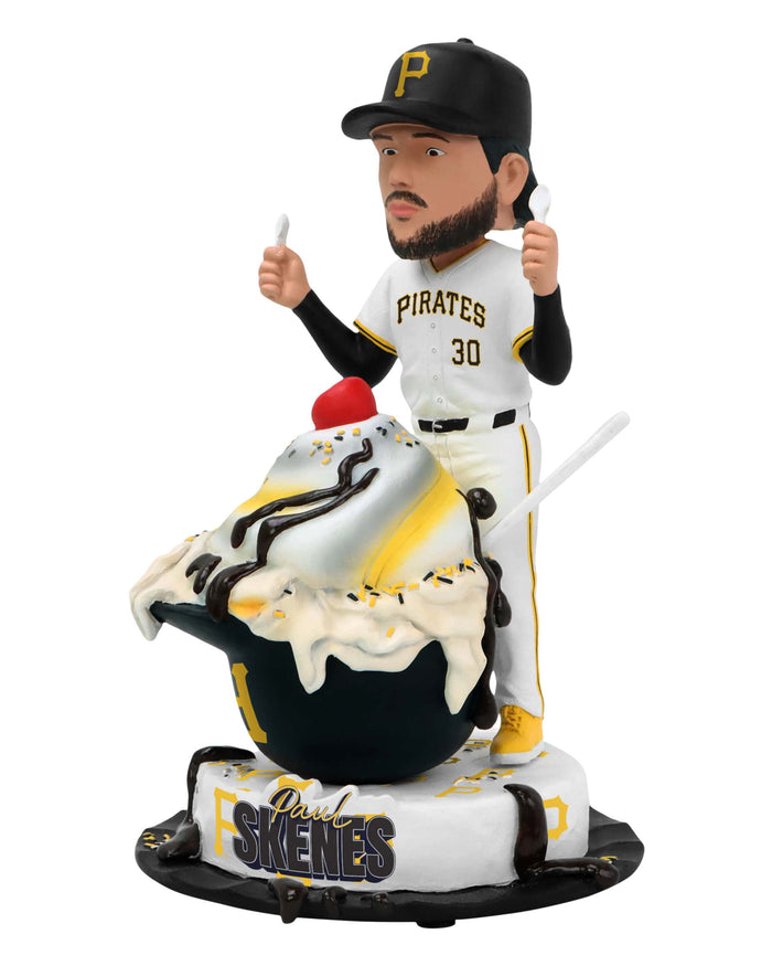 Paul Skenes Pittsburgh Pirates Ice Cream Helmet Bobblehead