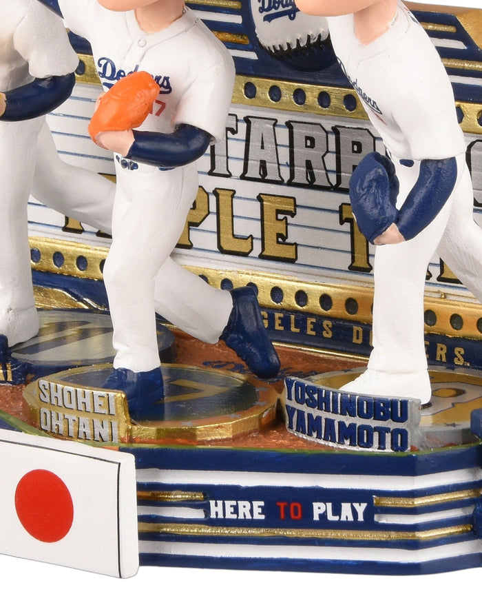 Roki Sasaki & Shohei Ohtani & Yoshinobu Yamamoto Los Angeles Dodgers Japan's Big Arms Bobblehead FOCO - FOCO.com