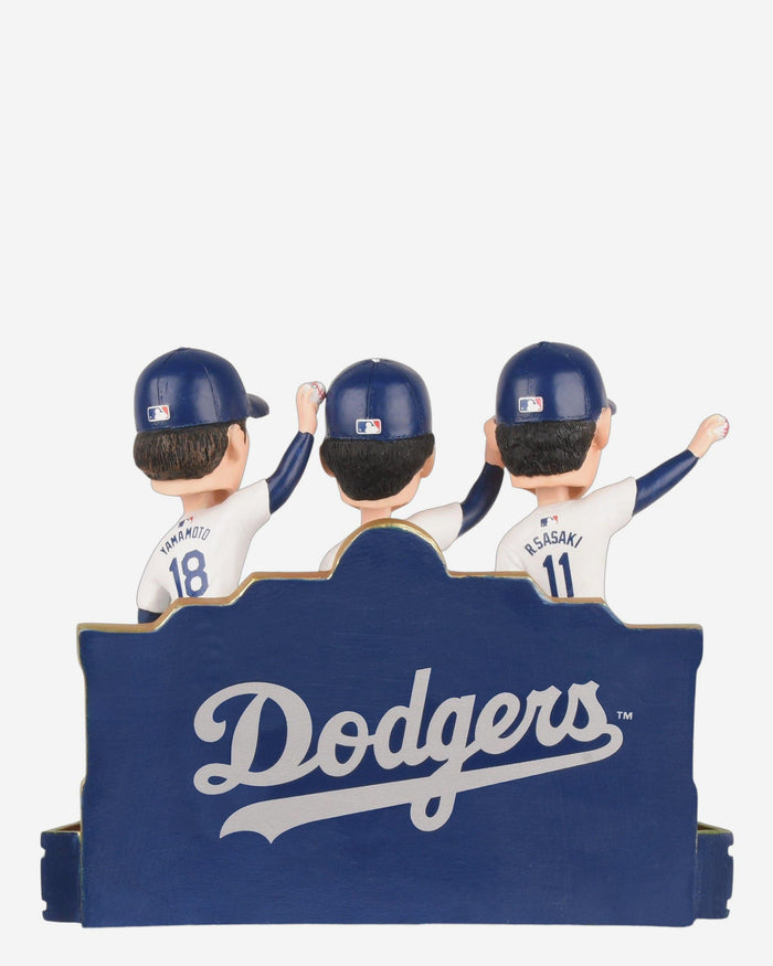 Roki Sasaki & Shohei Ohtani & Yoshinobu Yamamoto Los Angeles Dodgers Japan's Big Arms Bobblehead FOCO - FOCO.com