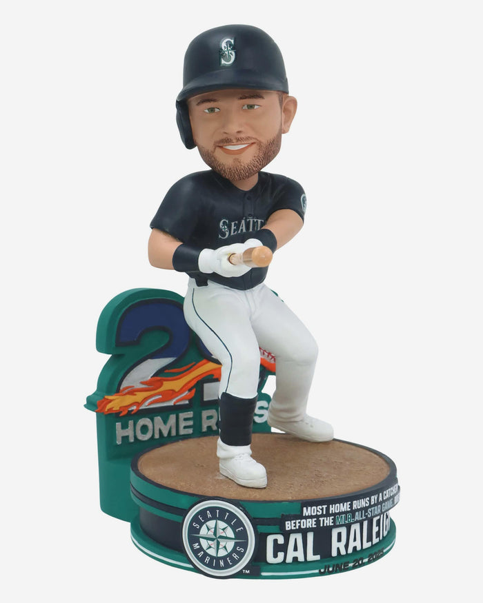 Cal Raleigh Seattle Mariners Pre-All-Star Catcher Home Run Record Bobblehead FOCO - FOCO.com