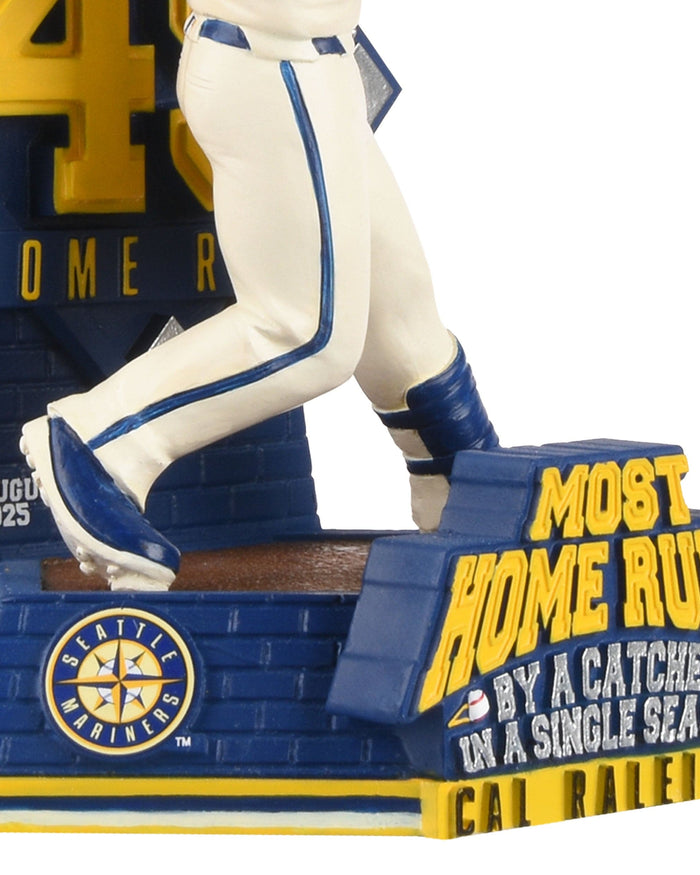 Cal Raleigh Seattle Mariners Single Season Catcher Home Run MLB Record Bobblehead FOCO - FOCO.com