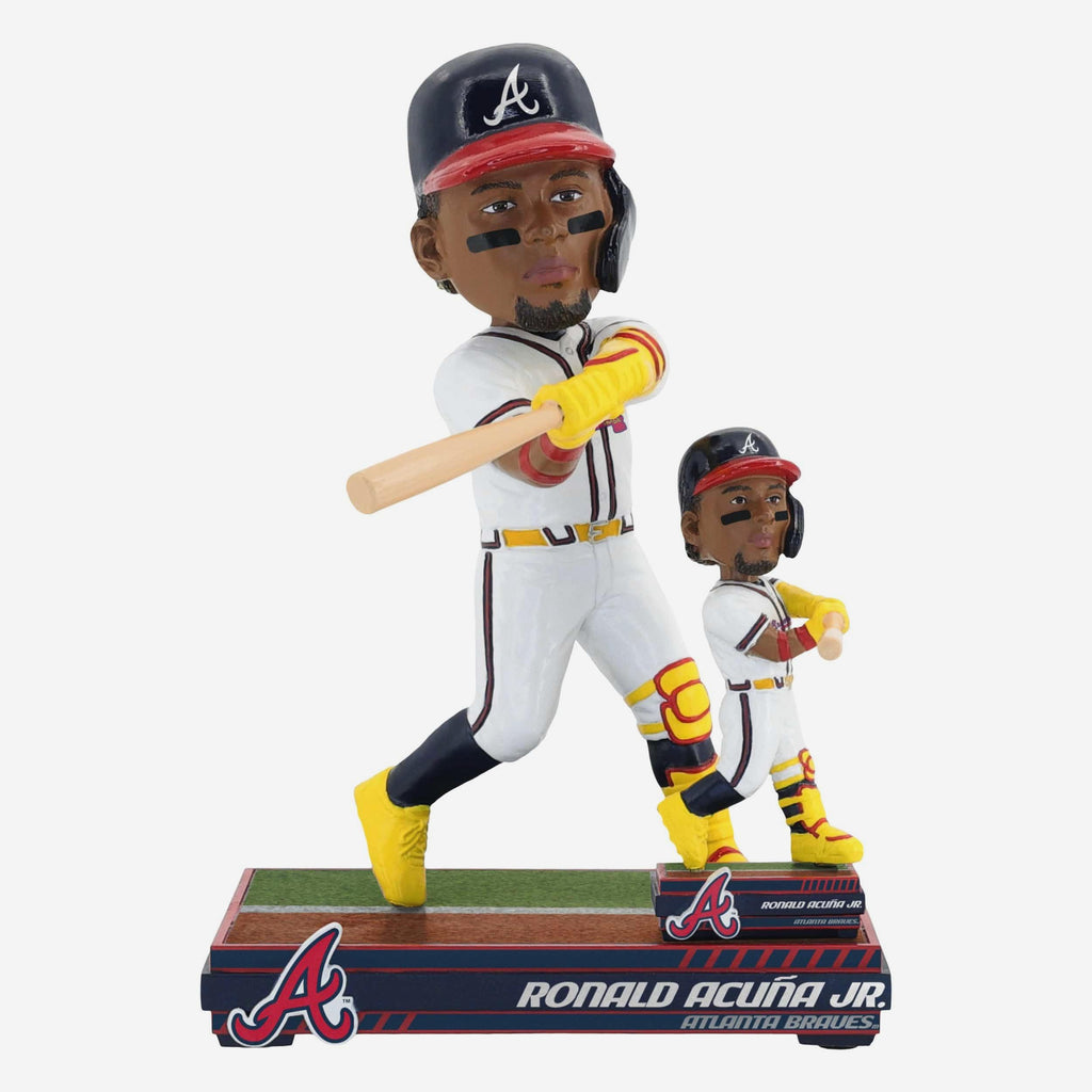 Ronald Acuna Jr Atlanta Braves Magnetized Bobble Dubblz Bobblehead FOCO - FOCO.com