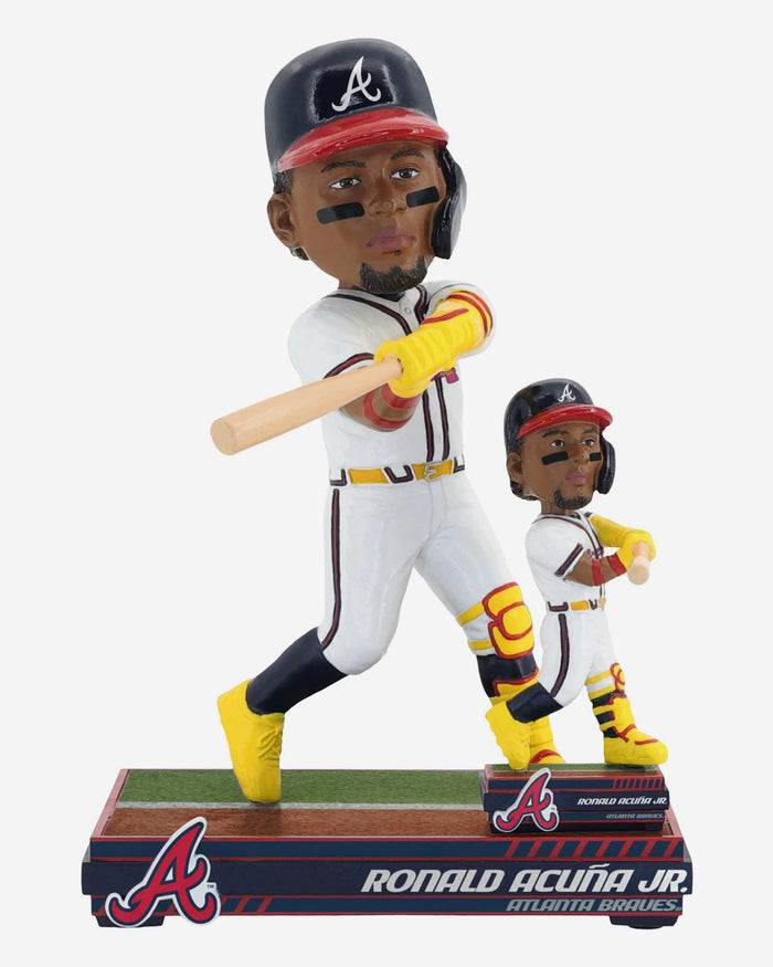 Ronald Acuna Jr Atlanta Braves Magnetized Bobble Dubblz Bobblehead FOCO - FOCO.com