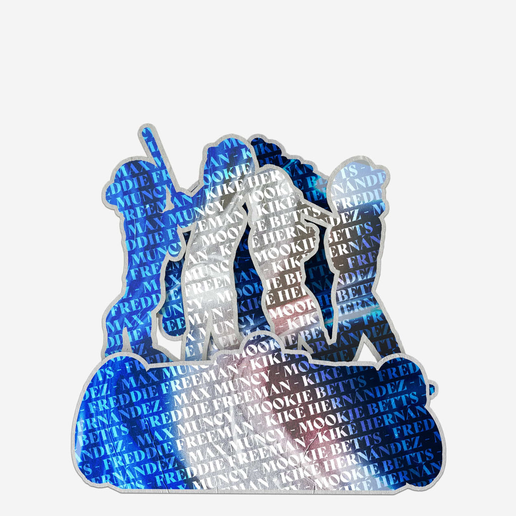 Los Angeles Dodgers 2025 National League Champions Hitters Mini Bobblehead Scene FOCO - FOCO.com