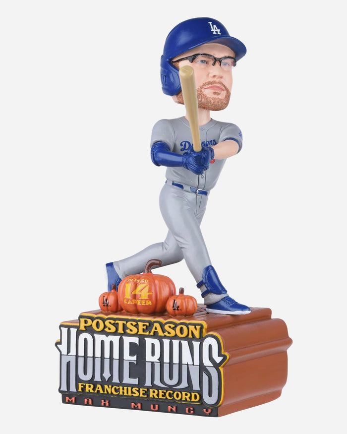 Max Muncy Los Angeles Dodgers Most Postseason Home Runs Franchise Record Bobblehead FOCO - FOCO.com