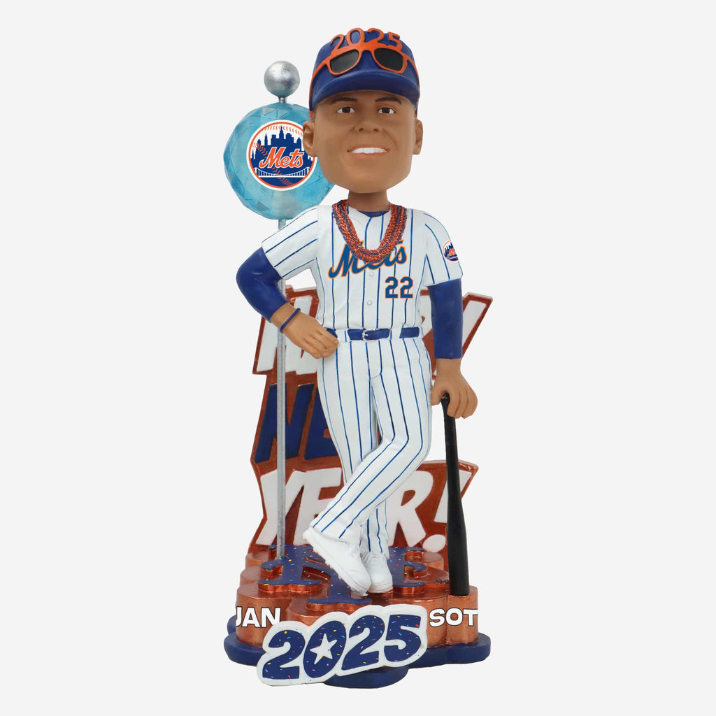 Juan Soto New York Mets 2025 New Year's Ball Drop Bobblehead FOCO - FOCO.com