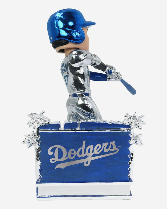 Shohei Ohtani Los Angeles Dodgers Welcome To The 50/50 Club One Year Anniversary Electroplated Bobblehead FOCO - FOCO.com