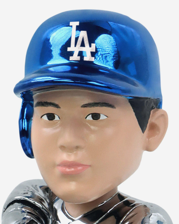 Shohei Ohtani Los Angeles Dodgers Welcome To The 50/50 Club One Year Anniversary Electroplated Bobblehead FOCO - FOCO.com