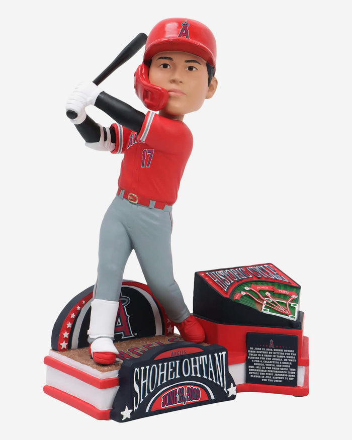 Shohei Ohtani Los Angeles Angels Historic Cycle Bobblehead FOCO - FOCO.com