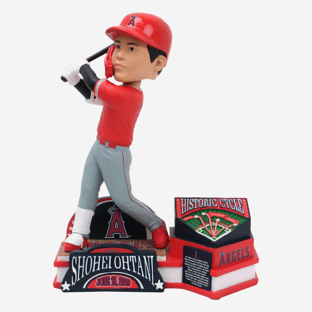 Shohei Ohtani Los Angeles Angels Historic Cycle Bobblehead FOCO - FOCO.com