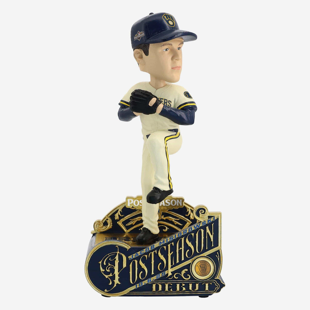 Jacob Misiorowski Milwaukee Brewers Postseason Debut Bobblehead FOCO - FOCO.com