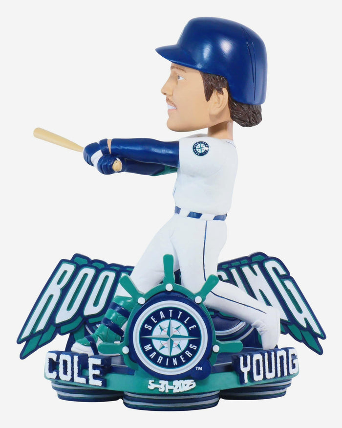 Cole Young Seattle Mariners Rookie Debut Walk-Off Bobblehead FOCO - FOCO.com