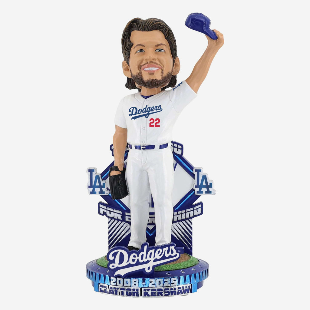 Clayton Kershaw Los Angeles Dodgers Retirement Bobblehead FOCO - FOCO.com