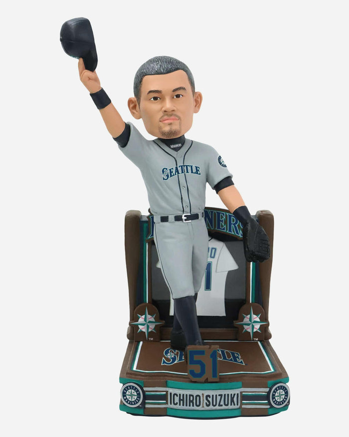 Ichiro Suzuki Seattle Mariners Number Retirement Bobblehead FOCO - FOCO.com