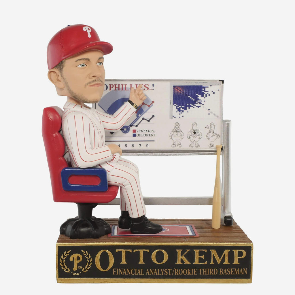 Otto Kemp Philadelphia Phillies Rookie Finance Guy Bobblehead FOCO - FOCO.com