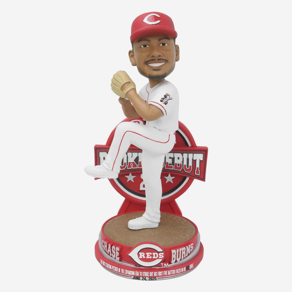 Chase Burns Cincinnati Reds Major League Debut Bobblehead FOCO - FOCO.com