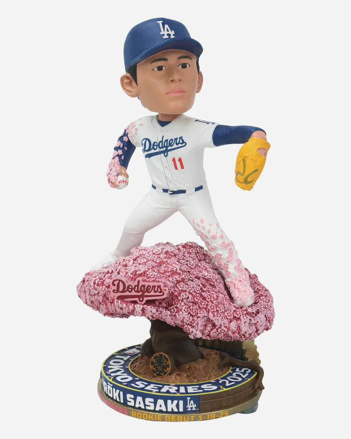 Roki Sasaki Los Angeles Dodgers Major League Debut Bobblehead FOCO - FOCO.com