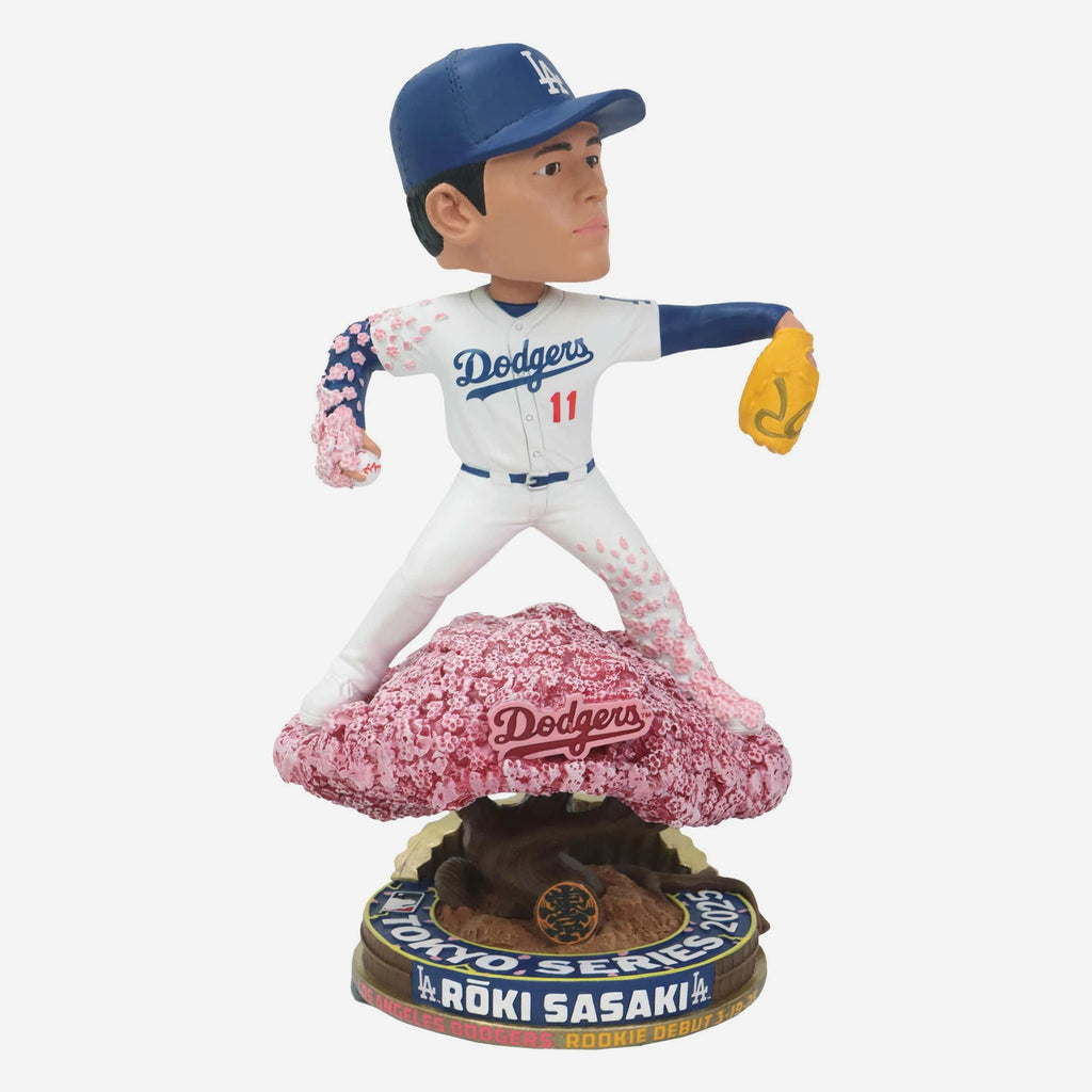 Roki Sasaki Los Angeles Dodgers Major League Debut Bobblehead FOCO - FOCO.com