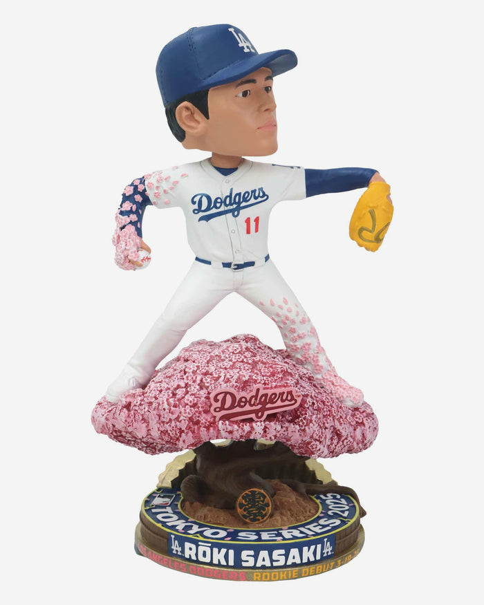 Roki Sasaki Los Angeles Dodgers Major League Debut Bobblehead FOCO - FOCO.com