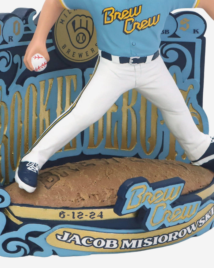 Jacob Misiorowski Milwaukee Brewers Major League Debut Bobblehead FOCO - FOCO.com