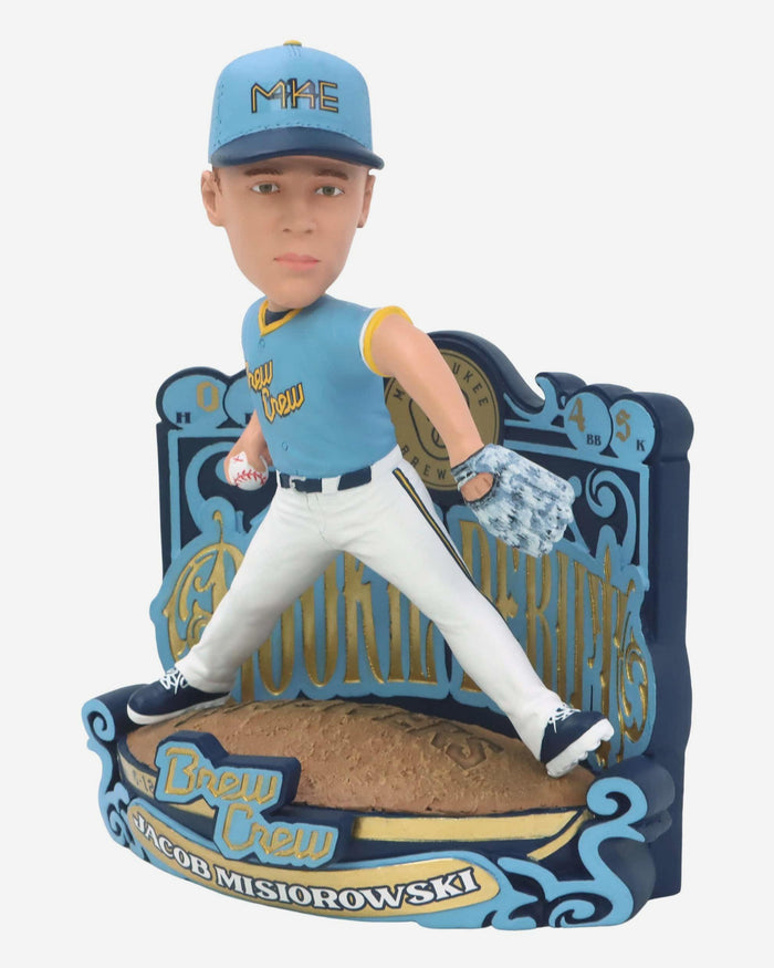 Jacob Misiorowski Milwaukee Brewers Major League Debut Bobblehead FOCO - FOCO.com