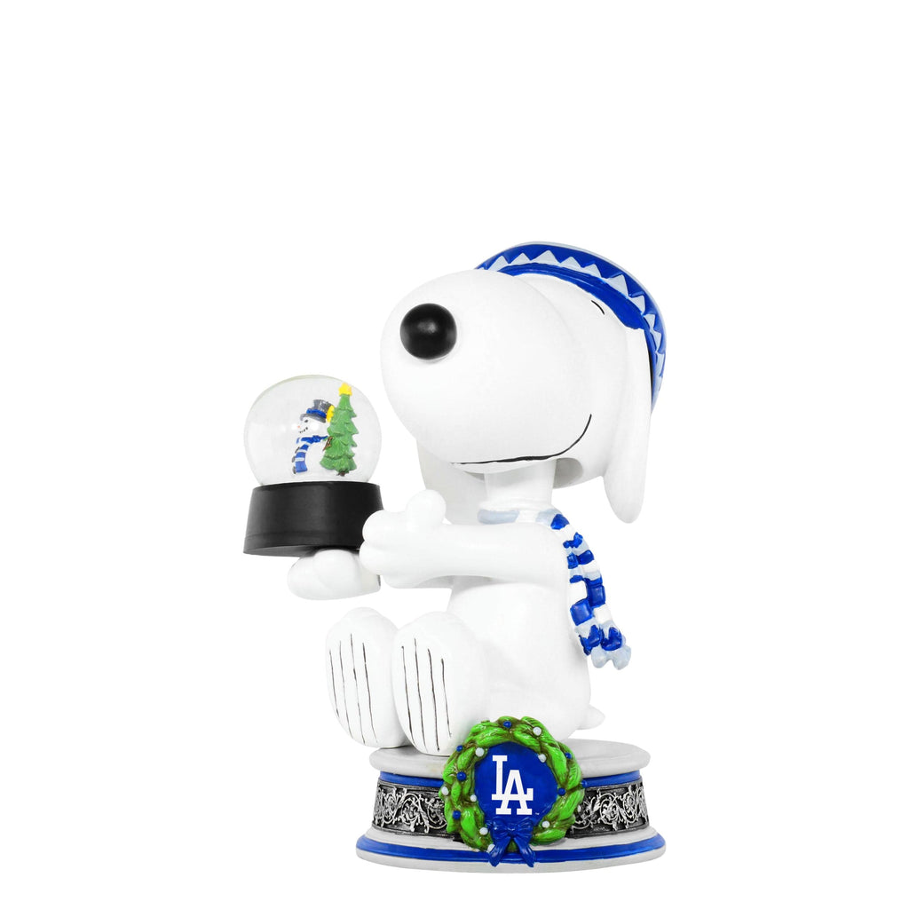 Los Angeles Dodgers Snoopy Peanuts Snow Globe Bobblehead FOCO - FOCO.com