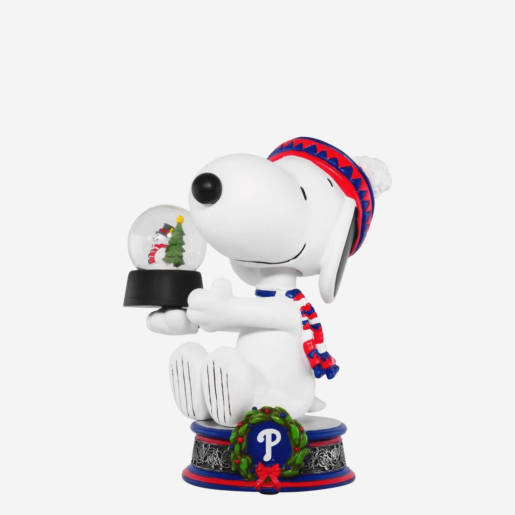 Philadelphia Phillies Snoopy Peanuts Snow Globe Bobblehead FOCO - FOCO.com