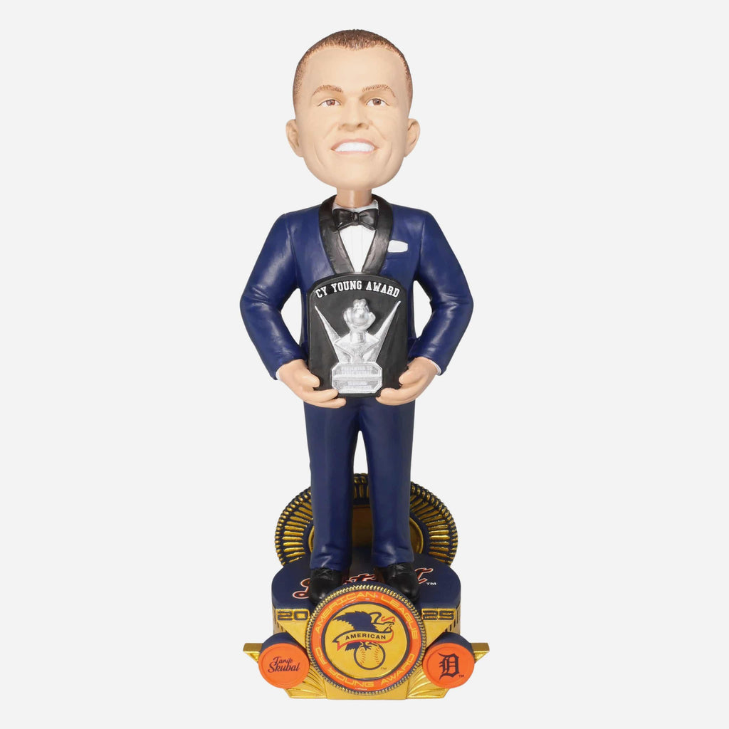 Tarik Skubal Detroit Tigers 2025 AL CY Young Award Suit Bobblehead FOCO - FOCO.com
