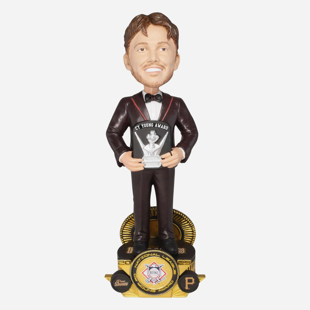 Paul Skenes Pittsburgh Pirates 2025 NL CY Young Award Suit Bobblehead FOCO - FOCO.com